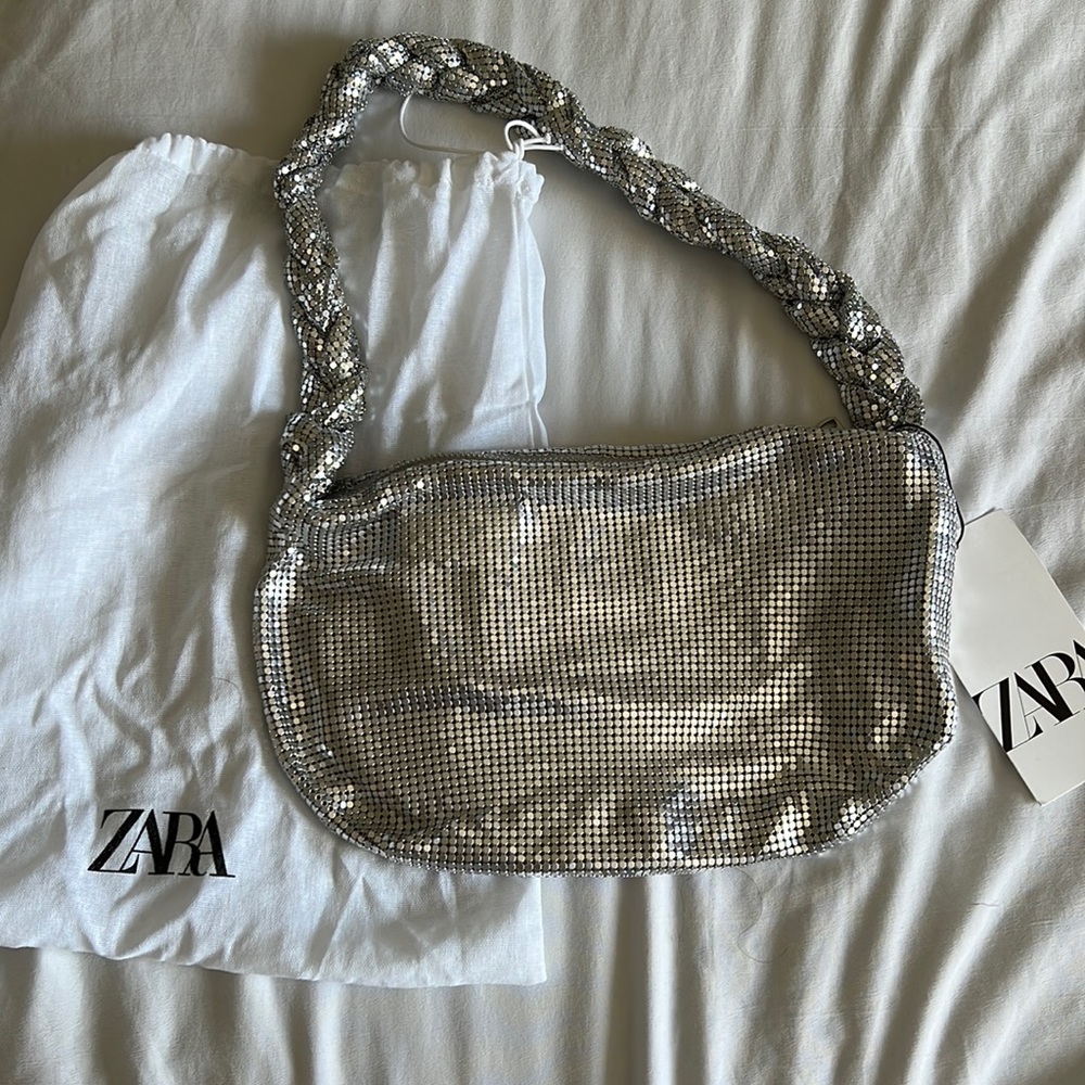 Zara Sparkly Shoulder Bag